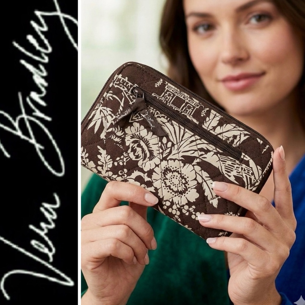 Vera Bradley Zipper Wallet Wristlet - Picture 2 of 9